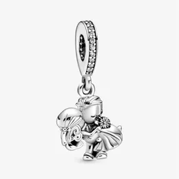 New Arrival 100% 925 Sterling Silver Married Couple Dangle Charm Fit Original European Charm Bracelet Fashion Jewelry Accessories202A