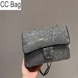 CC Bag Evening s Top Quality Crossbody Designer Luxury Fashion Shoulder Women Handbags Leather Clutch with Badge Silver Diamante C1762