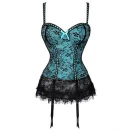 Altre mutandine Corsetti sexy Cinghie da donna Intimo Corsetto di pizzo floreale erotico Top Lingerie Bustino a vita sottile con coppa Abito corsetto push up 231204