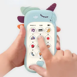 Toy Phones Baby Phone Toy Music Sound Telephone Sleeping Toys With Teether Simulation Phone Kids Infant Early Educational Toy Kids Gifts 231204