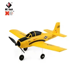 Aircraft Modle XK A210 T28 4CH 384 WINGSPAN 6G/3D Modle Stunt Plan Six Axis Stabilitet Remote Control Airplane Electric RC Aircraft Drone Toys 231204