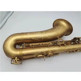 Helt ny tenorsaxofon guldlack professionell tenor sax med hölje vass nacke munstycke