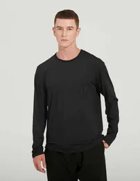 Men's Long Sleeve Tops The Fundamental Yoga Sports T-shirt High Elastic Speed Dry Round Neck Fitness Gym Clothes Running Casual Exercise dfg1611