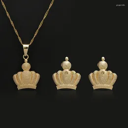 Collana di orecchini set ciondoli personalizzati etiopi da donna, collane di marca da sposa, gioielli