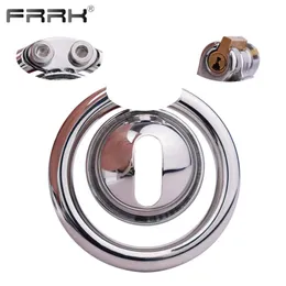 Cockrings FRRK Hemisphere Small Metal Chastity Cage Device with 2 Different Lock Style Stainless Steel BDSM Penis Rings Adults Sex Toys 231204