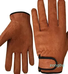 خمسة أصابع قفازات من جلد الغنم قفازات ركوب الخيل قيادة Motocycle Golf Glove Leather Mens