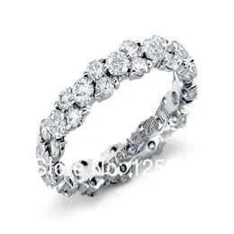 Choucong Jewely Lady's Cushion Cut 8ct Diamond Wedding Rings Storlek 5 6 7 8 9 10 Gift 306V