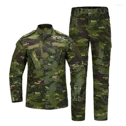 Gym Clothing Military Uniform Camo Tactical Suit Army Camouflage Sets Hunting Fishing Paintball Training Equipment