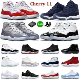 Cherry 11 Basketball Shoes Men Jumpman 11s Midnight Navy Cool Grey 25th Anniversary Concord Pure Violet Trainers Sport
