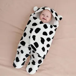 Одеяла для малышей, утолщенные фланелевые спальные мешки с раздельными ножками, нескользящие осенние и зимние пеленания