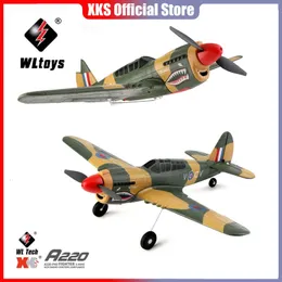 Aircraft Modle WLtoys XK A220 4Ch6G/3D Modle Stunt Plane Six Axis Stability Remote Control Airplane Electric RC Aircraft Outdoor Toys for Adult 231204