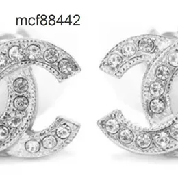 Channel Stud Earrings Pearl Diamond Drop Gold Designer for Woman Fashion Brand Not Fade Silver Wedding Earings Utze