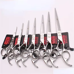 Hair Scissors 5.0 7.5 Inch Professional High Quality Thinning Hrc Salon Scissor Cutting Tools Barbershop Drop Delivery Products Care S Dhhy4