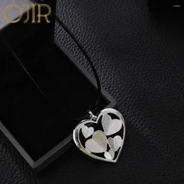 Pendant Necklaces Korean Fashion Love Heart Necklace For Women Long Collares Chains Hollow Out Sweet Pendants Vintage Jewelry Trendy