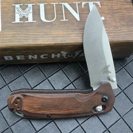 Newest Benchmade BM 15031 Hunt North Fork Folding Knife S30V Blade Stabilized Wood Handles Outdoor Tactical Self Defense Pocket Knife - BM 940 9400 5370 3300 15080
