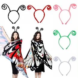 Halloween Ant Tentacle Headbands Funny Antenna Headband Butterfly Headband Adult Kids Party Costume Hair Accessories AB739247m