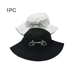 Berets Men Women Outdoor Travel Fisherman Cap Bucket Hat Fashion Protection Camping Sunshade Casual Double Sided Hiking Spring Summer
