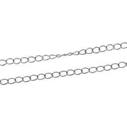 Beadsnice whole silver chain 925 sterling silver jewelry material oval chains for necklace making sold by gram ID 33870225I