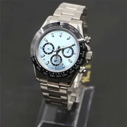 أدوار Clean Factory Dayton Watch 4130 حركة الكوارتز الحركة الميكانيكية 40 ملم الاتصال أعلى جودة Moissanite كله Boss Fashion Dial Movement High Qua