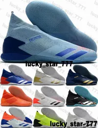 Mens Football Boots Soccer Cleats Predator Mutator 20 IC IN Size 12 Soccer Shoes botas de futbol Indoor Turf Laceless Sneakers Eur7800632