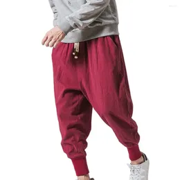 Calças masculinas preto vermelho hip hop streetwear moda jogger harem calças homem casual moletom masculino tamanho grande 4xl