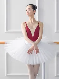 Bühne tragen 2023 Sling Big V Körper Anzug Weibliche Ballett Trikot Für Frauen Erwachsene Gymnastik Training Kleidung Dancewear Mädchen