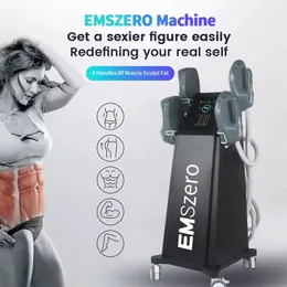 Nichtstrahlendes 4 Griffe EMS Emslim NEO HI-EMT RF Body Shaping Fettverbrennungsgerät HI-EMT Body Shape Cellulite Bursting Bauchmuskelaufbauzentrum