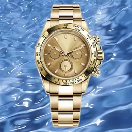 Roles Clean Factory Dayton Uhr 4130 Quarzwerk Saphir für Herren Mechanisch 40 mm Faltschließe Keramiklünette Gold Silber Gelb Wasserdichte Armbanduhr d