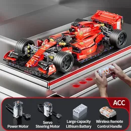 Diecast modelo rc corrida 1163 pçs conjuntos de construção moc blocos de construção de controle remoto legal modelo colecionável kits de construção brinquedos 231204