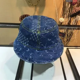 Designer de luxo L Hat Nigo Bonet Denim Made Denim Bucket Hat Indigo