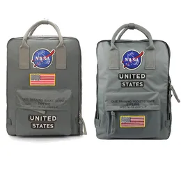 NASA BACKPACKS 19SS National Flag Projektant Plecak Męskie Women Design Bag Unisex Studenci Bags270s