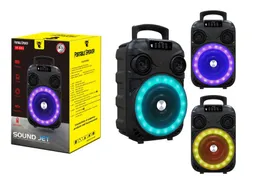 Yeni Bluetooth Ses Aydınlatma Subwoofer Hoparlör Amplifikatörleri Taşınabilir USB TF FM AUX Giriş Çok Function Şarj Edilebilir Pil Disko