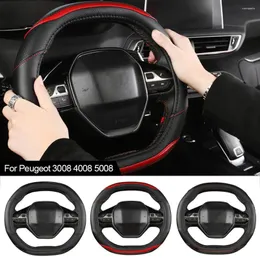 Steering Wheel Covers Car Cover Carbon Fiber Four Seasons For 3008 4008 5008