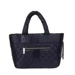 Luxury Tote Women Quilted Satchels Handbags Branded Soft Nylon Square Top Handel Laptop Bags lady For Work 2207182371