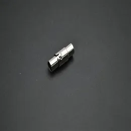 Ship 50pc Lock Tube Necklace Magnetic Clasps Fit 3mm 4mm 5mm 6mm 7mm Tjocklek Lädersladdsmycken Fynd3457