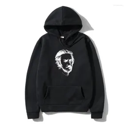 Moletons masculinos Alan Watts Famoso Filósofo Esboço Arte Outerwear Preto Hoodys Qualidade Cômico Moletom Com Capuz