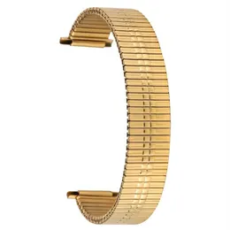 Uhrenarmbänder 22 mm Silber Gold Edelstahlarmband Praktische dehnbare Länge Keine Schnalle Uhrenarmband Wasserdichter Ersatz Ca2337