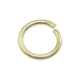 100pcs lot 925 Sterling Silver Gold Plated Open Jump Rings split splitsory for DIY Craft Jewelry W5009 333J