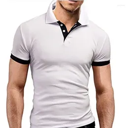 Men's Suits A2690 Fashion Concise Shirt Casual Slim Fit Short Sleeve T Top Mens Shirts Summer Poleras Hombre Camiseta
