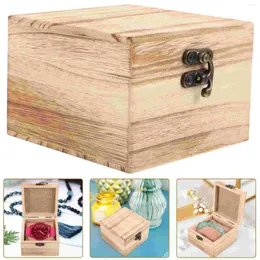 Watch Boxes Case Portable Jewelry Travel Women Paulownia Single Fabric Organizer Cases