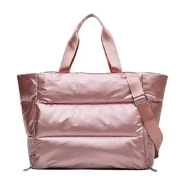 Women Pink Yoga Mat Bag Waterproof Sports Gym Swimming Fitness Handbag Big Weekend Travel Duffle Luggage Bolsa Duffel Bags221S