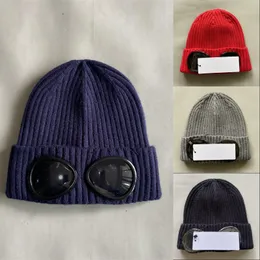 Okulary gogle czapki mężczyźni dzianiny czapki czapki czapki na zewnątrz kobiety uniesx zimowy kapelusz swobodny czarny szary maska ​​sportowa moda dwa obiekty