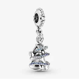 100% 925 Sterling Silver Elegant Princess Dangle Charms Fit Original European Charm Bracelet Fashion Women Wedding Engagement Jewe282k