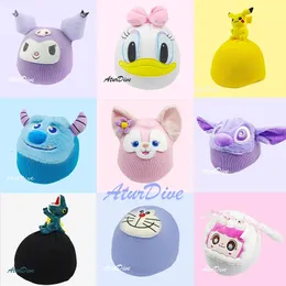 Ski Helmets ski helmet cover funny Single board double warm personality Unicorn rabbit ear giraffe lovely goat 231202