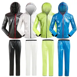 Kurtki rowerowe Kurtki rowerowe Zestawy Mężczyźni Wodoodporne wiatroodporne Płaszcz Rain Refleksyjne spodnie Jersey Suit Rower Clothing Ropa Ciclismo 231204