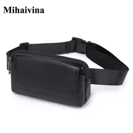 Whole Fashion Women Waist Bag Black Ladies PU Leather Belt Travel Packs Pouch Phone Small bags Mihaivina 211006286F