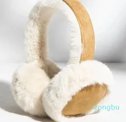 Berets inverno quente earmuffs maillard camurça marrom pelúcia mulheres dobrável macio engrossar bonito simples earlap acessórios