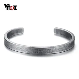 Vnox vintage viking manşet bilezikler erkekler için bilezik kadınlar basit klasik pulseras hombre paslanmaz çelik erkek mücevher 220222202h