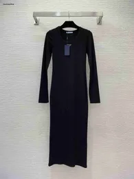 luxurious women designer clothing girl summer skirt fashion suit high quality long sleeve knitting dress Dec 02