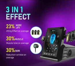 전문 주름 리무버 노화 방지 안면 마사지 EM RF EMS 얼굴 리프팅 뷰티 슬리밍 EMS 얼굴 조각 기계